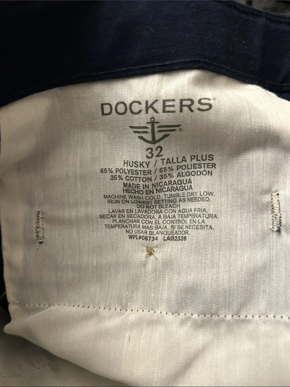 Dockers Men's Dark Navy Dress Trousers